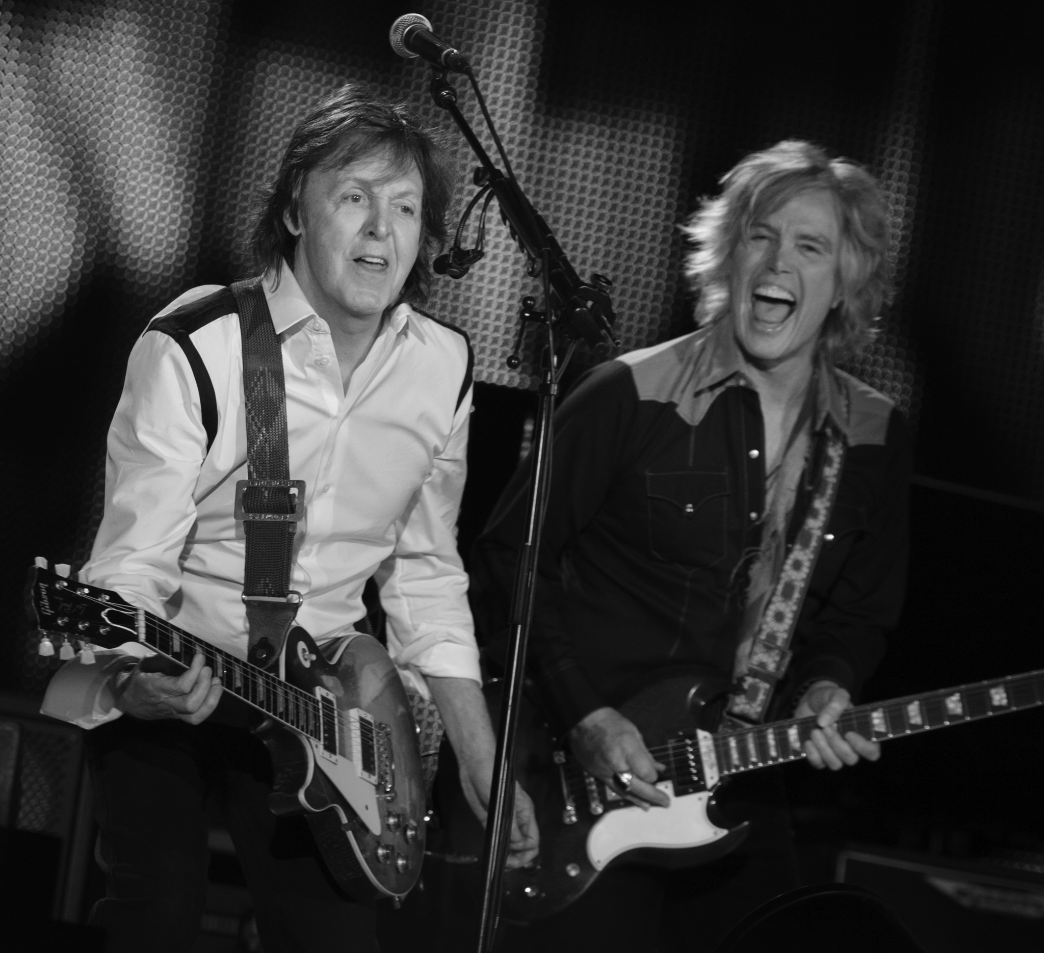 Paul McCartney performing in Montevideo